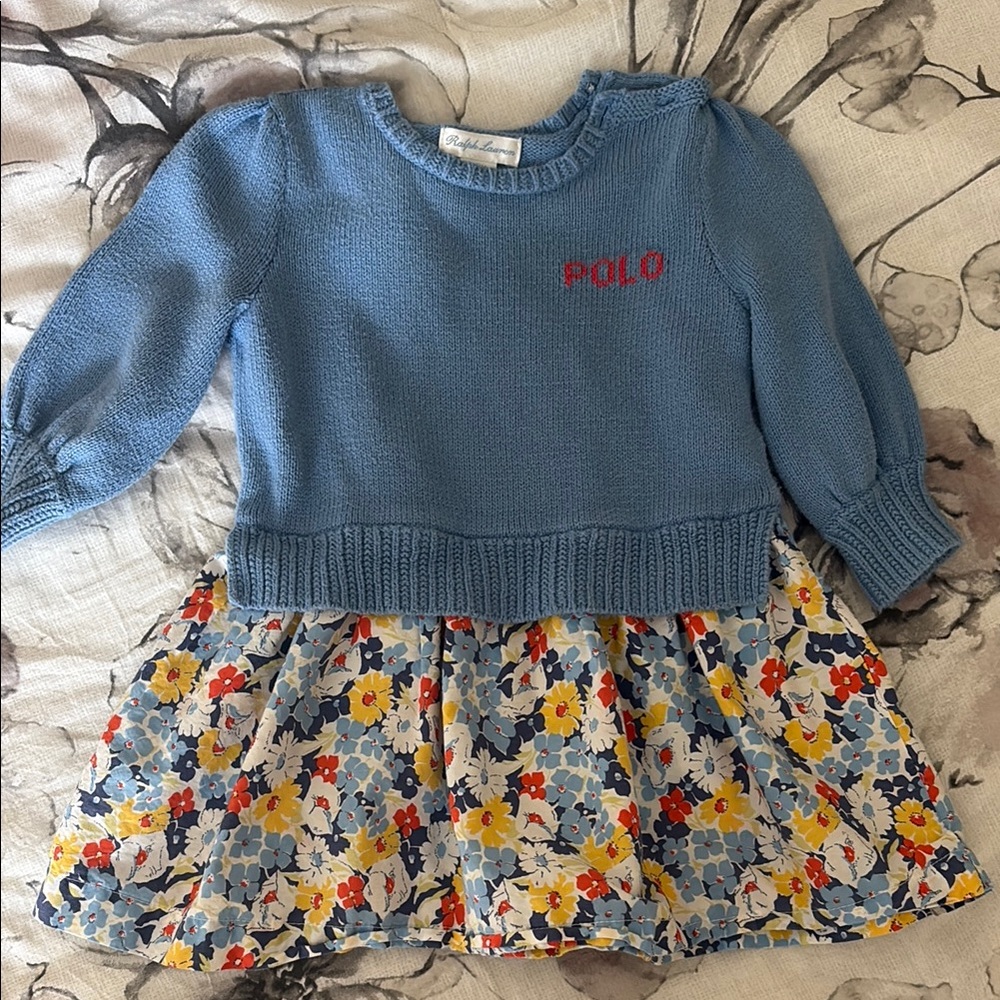 Ralph Lauren Baby Blue Knit Sweater